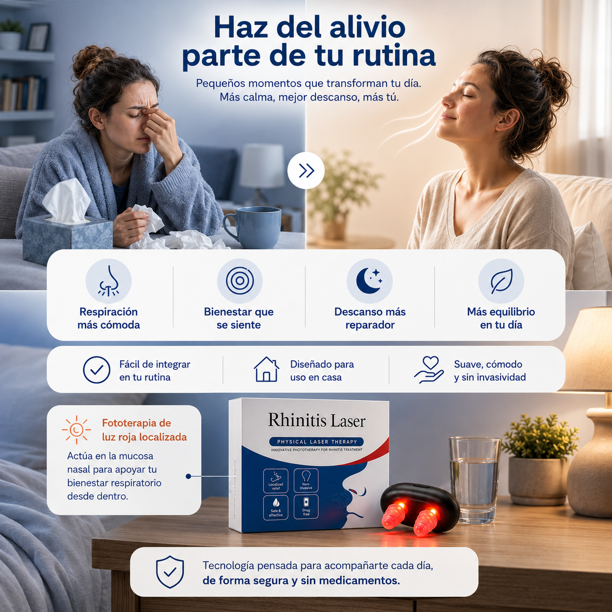 Rhinitis Laser™: Vuelve a Respirar, Sin Pastillas