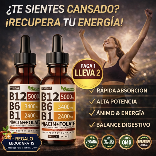 2x1 Vitamina B12: Repara Tus Nervios Desde La Primera Gota