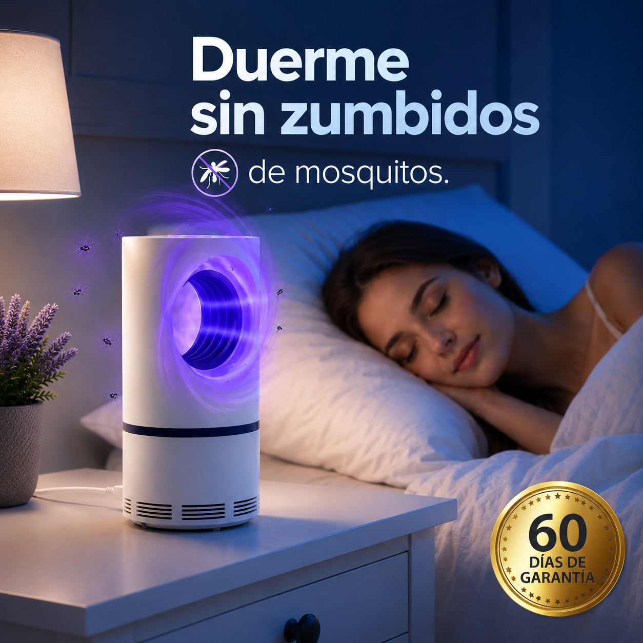 Trampa UV Anti-Mosquitos™: Duerme sin Zumbidos, sin Químicos, para Siempre