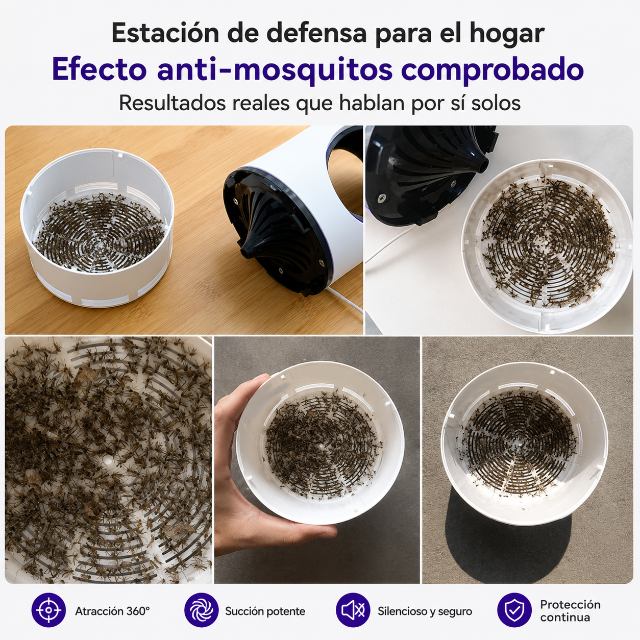 Trampa UV Anti-Mosquitos™: Duerme sin Zumbidos, sin Químicos, para Siempre