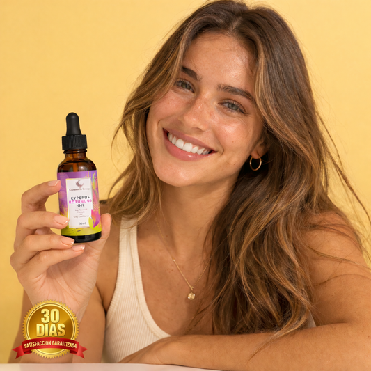 Aceite Cyperus Rotundus™: Frena el Vello, Hidrata tu Piel Naturalmente.