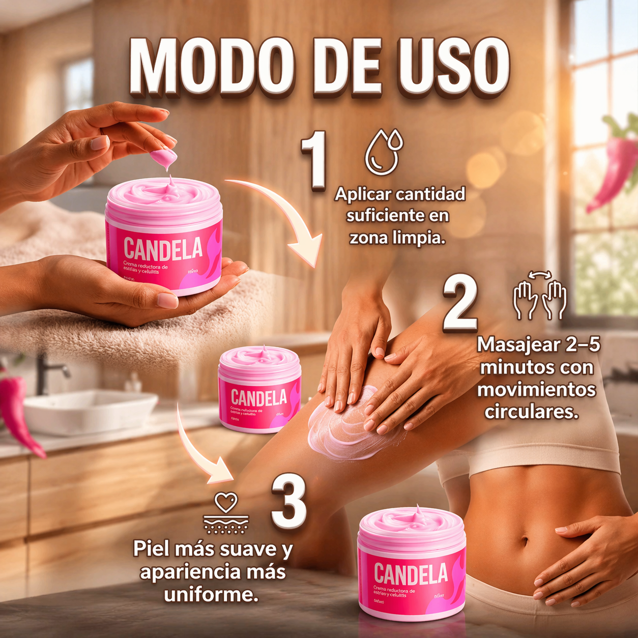 Candela Crema™: Piel Lisa sin Estrías, desde Hoy