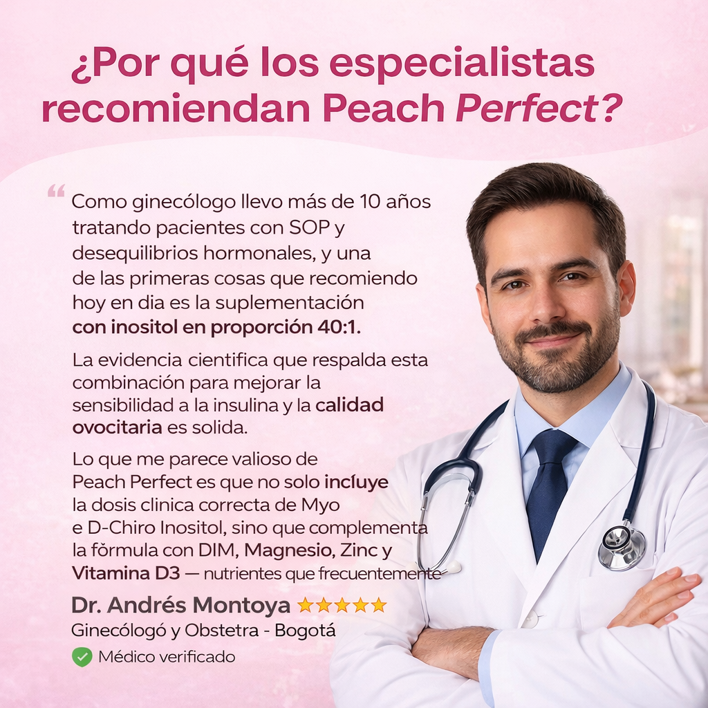 Peach Perfect Multivitamínico con Inositol: Tu Equilibrio Hormonal en un Vaso