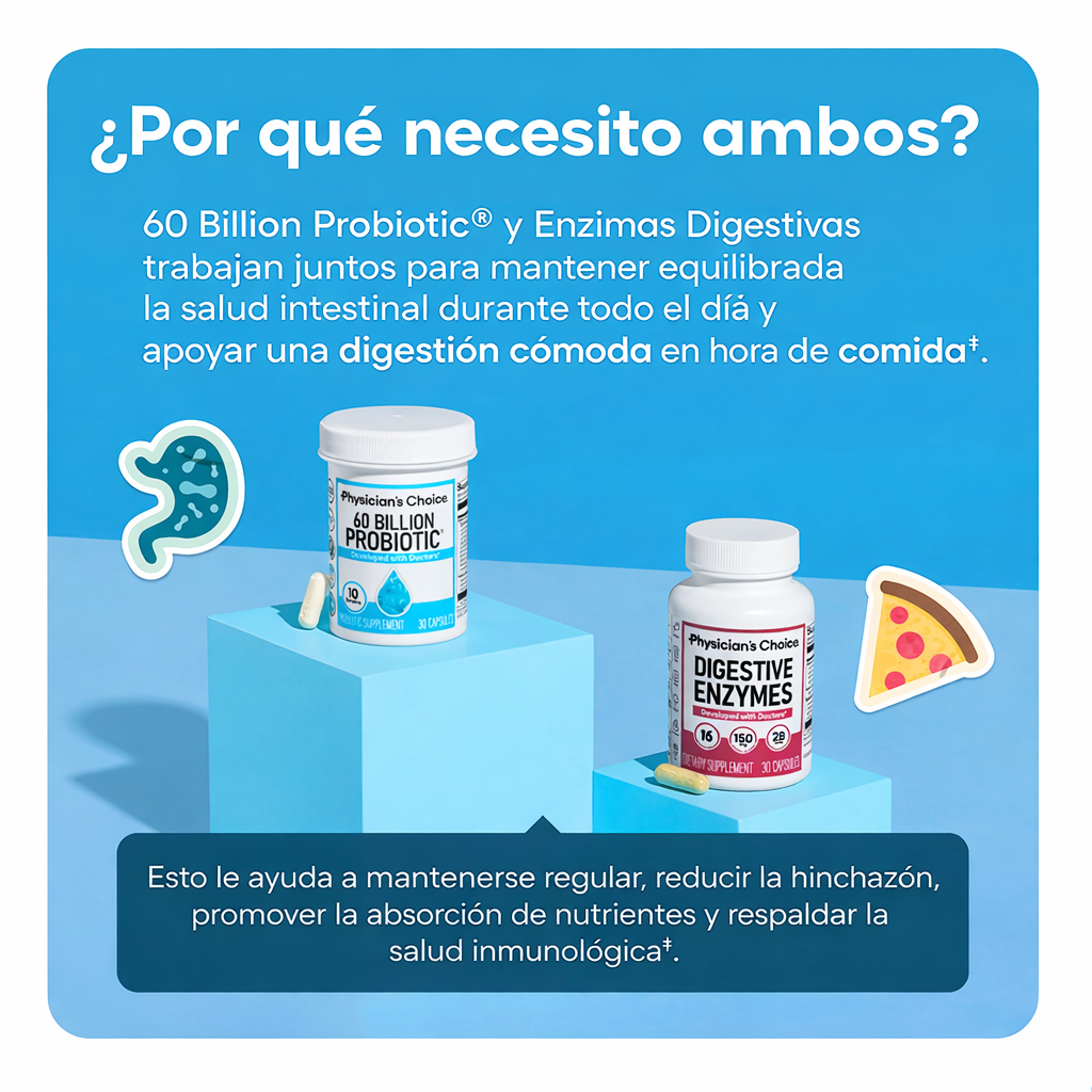 MEGA Combo Digestivo: Intestino Equilibrado, Digestión sin Esfuerzo