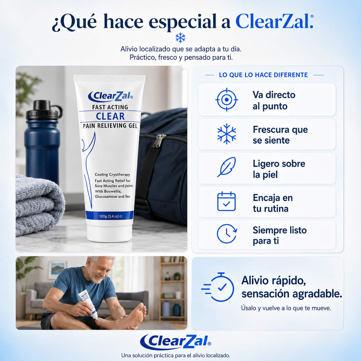 Clearzal™: Vuelva A Moverse Sin Que El Dolor Le Frene