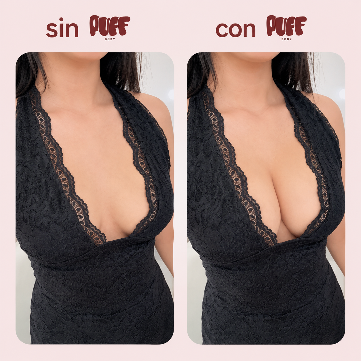 2x1 Puff Brasier Adhesivo Invisible™: Levanta tu Busto. Desaparece el Brasier.