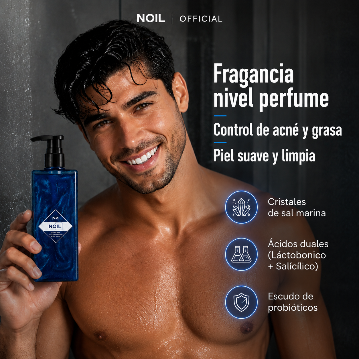 Noil-Gel Corporal™: Aroma de 72 Horas + Piel sin Granitos