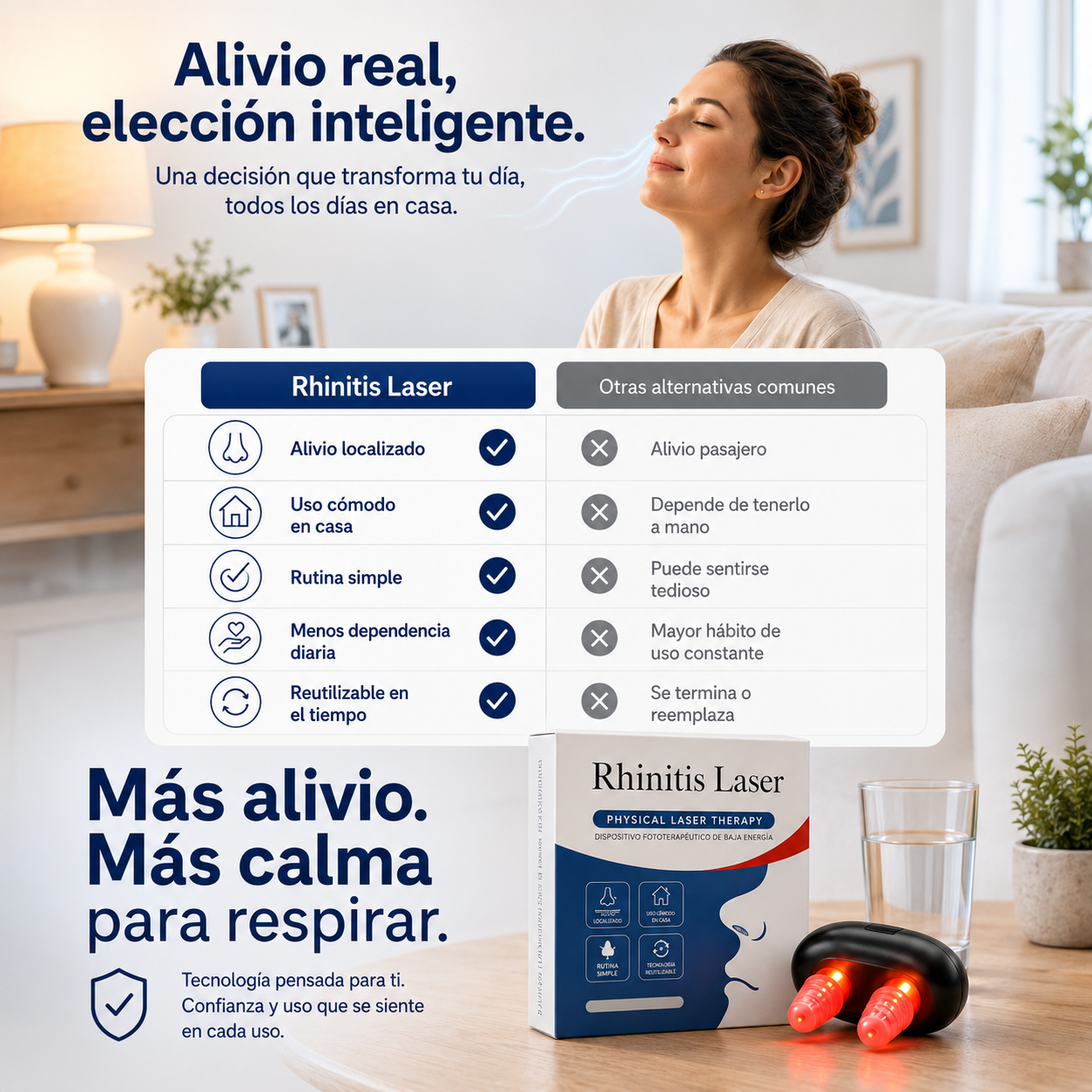 Rhinitis Laser™: Vuelve a Respirar, Sin Pastillas