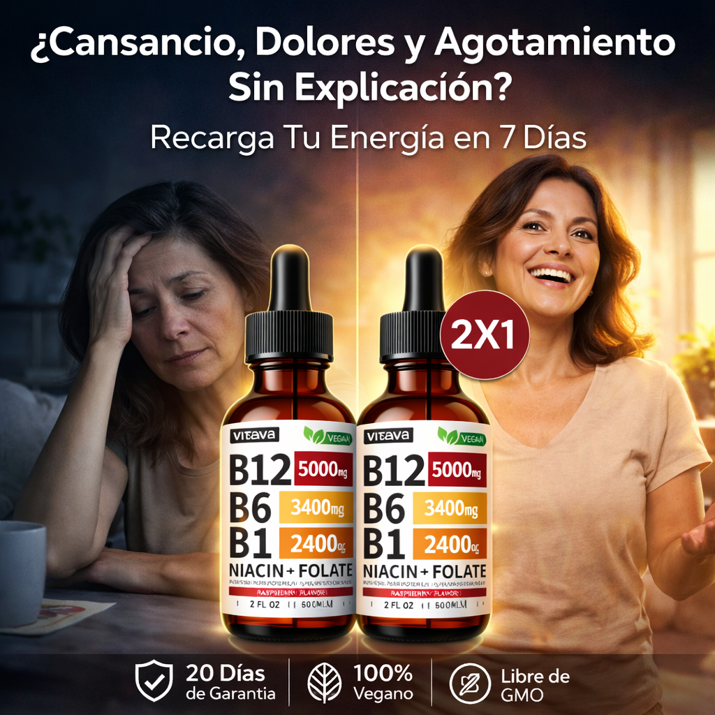 2x1 Vitamina B12: Repara Tus Nervios Desde La Primera Gota